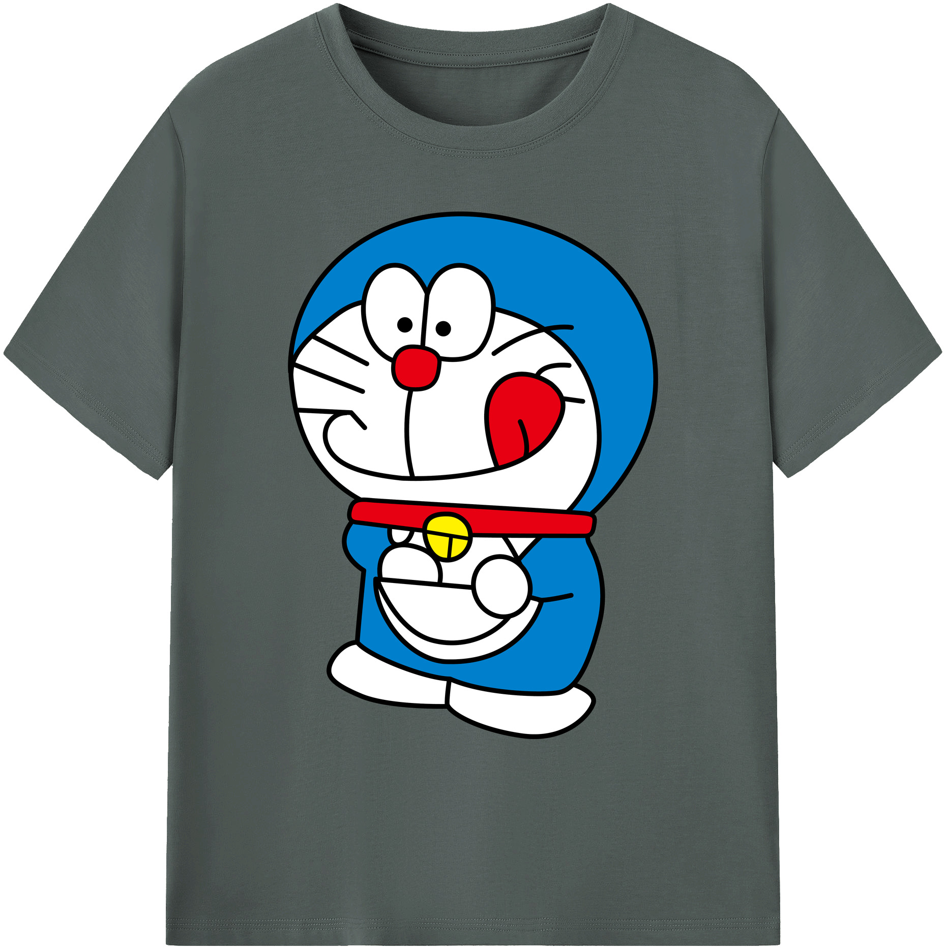 （画像用） ドラえもん Doraemon 綿100％ メンズ半袖Tシャツ｜肌触りやわらか＆通気性